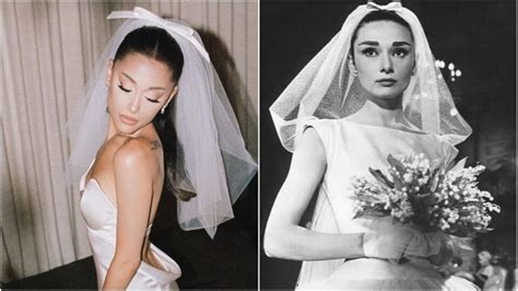 ariana grande givenchy audrey hepburn|vera wang wedding dress.